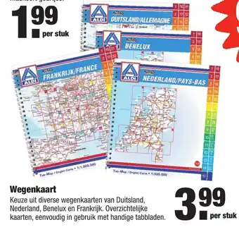 ALDI Wegenkaart aanbieding