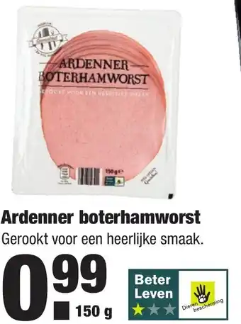 ALDI Ardenner boterhamworst 150g aanbieding