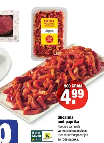 ALDI Shoarma met paprika 900 g aanbieding