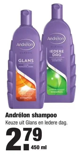 ALDI Andrelon shampoo 450ml aanbieding