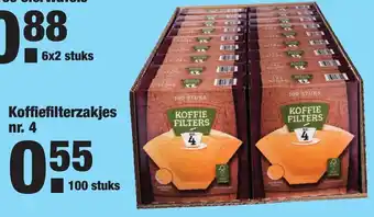 ALDI Koffiefilterzakjes nr.4 100st aanbieding