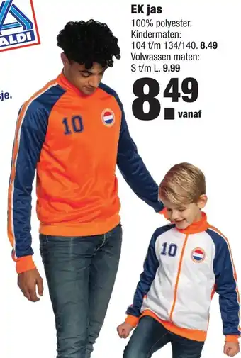 ALDI EK jas 104-134/140 aanbieding