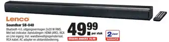 ALDI Lenco Soundbar | SB-040 aanbieding