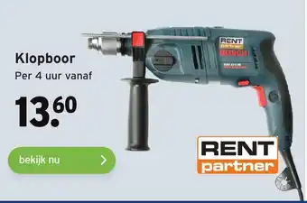 GAMMA RENT Partner Bosch Klopbor aanbieding