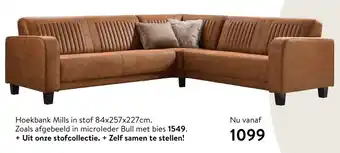 Profijt Meubel Hoekbank Mills in stof aanbieding