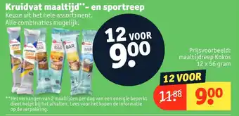 Kruidvat Kruidvat maaltijd- en sportreep aanbieding