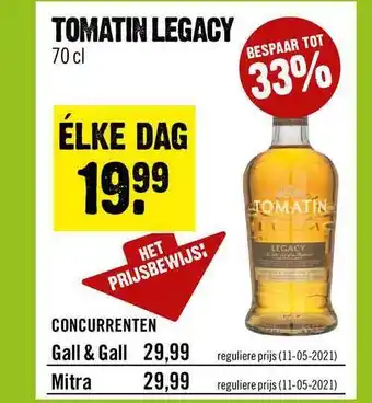 Dirck 3 Tomatin Legacy aanbieding