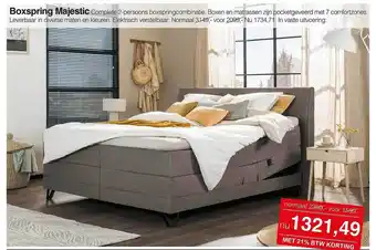 Woonsquare Boxspring Majestic aanbieding