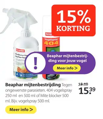 Boerenbond Beaphar mijtenbestrijding aanbieding