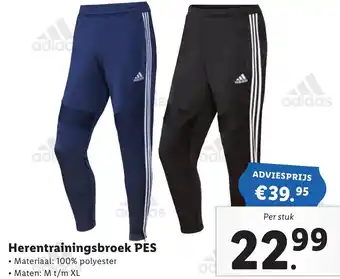 Lidl Adidas Herentrainingsbroek PES aanbieding