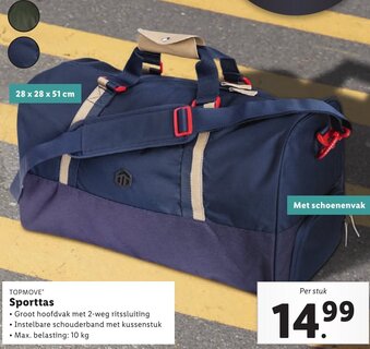 Lidl Topmove Sporttas aanbieding