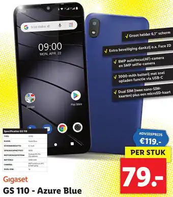 Lidl Gigaset Smartphone GS110 aanbieding