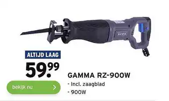 GAMMA Gamma RZ-900W Incl. Zaagblad aanbieding