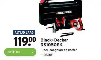 GAMMA Black+Decker RS1050EK Incl. Zaagblad En Koffer aanbieding