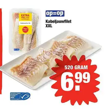 ALDI Kabeljauwfilet xxl aanbieding