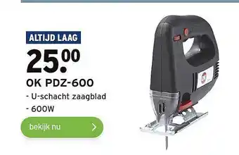 GAMMA OK PDZ-600 U-Schacht Zaagblad aanbieding