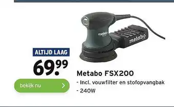 GAMMA Metabo FSX200 Incl. Vouwfilter En Stofopvangbak aanbieding