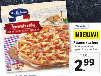 Lidl Duc De Coeur Flammkuchen 2x250g aanbieding