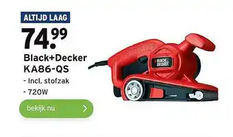 GAMMA Black+Decker KA86-QS Incl. Stofzak aanbieding