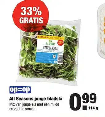 ALDI All Seasons Jonge Bladsla aanbieding