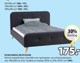 Jysk KONGSBERG BEDFRAME aanbieding