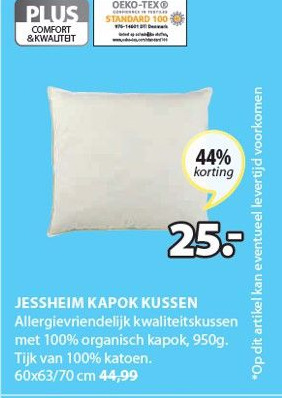 Jysk JESSHEIM KAPOK KUSSEN aanbieding