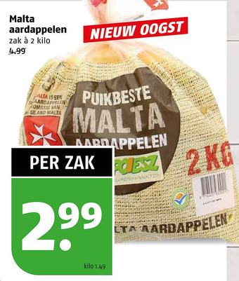 Poiesz Malta aardappelen aanbieding
