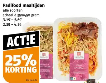 Poiesz Padifood maaltijden aanbieding