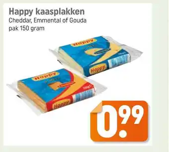 Lekker Makkelijk Happy Kaasplakken Cheddar, Emmental Of Gouda aanbieding