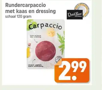 Lekker Makkelijk Rundercarpaccio Met Kaas En Dressing aanbieding