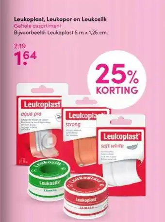 Drogisterij Visser Leukoplast, Leukopor En Leukosilk aanbieding