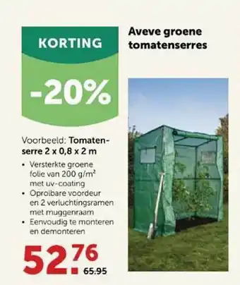 Aveve Aveve Groene Tomatenserres aanbieding