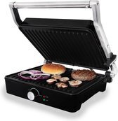 Bol.com Tomado TGC4001S - Grote contactgrill - Instelbare temperatuur - 2000 Watt - Zwart/RVS aanbieding