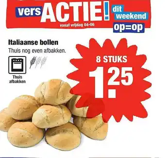 ALDI Italiaanse Bollen aanbieding