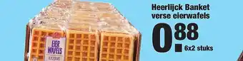 ALDI Heerlijck Banket Verse Eierwafels aanbieding