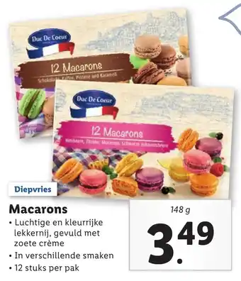 Lidl Duc De Coeur Macarons 148g aanbieding