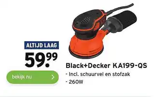 GAMMA Black+Decker KA199-QS Incl. Schuurvel En Stofzak aanbieding