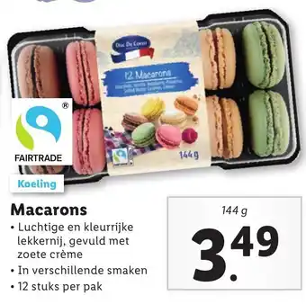 Lidl Duc De Coeur Macarons 144g aanbieding