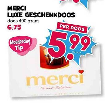 Boon`s Markt Merci Luxe Geschenkdoos aanbieding