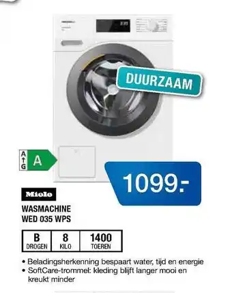 Electroworld Miele Wasmachine WED 035 WPS aanbieding