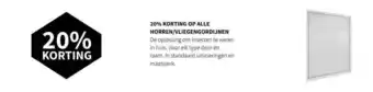 Nijhof 20% Korting Op Alle Horren-Vliegengordijnen aanbieding