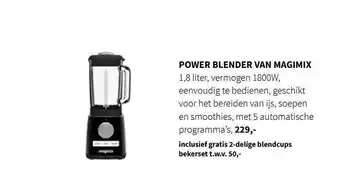 Nijhof Power Blender Van Magimix aanbieding