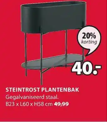 Jysk Steintrost Plantenbak aanbieding