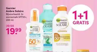 Drogisterij Visser Garnier Ambre Solaire 1+1 Gratis aanbieding