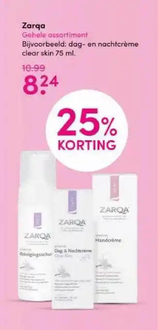 Drogisterij Visser Zarqa Dag- En Nachtcrème aanbieding