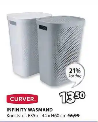 Jysk Curver Infinity Wasmand aanbieding