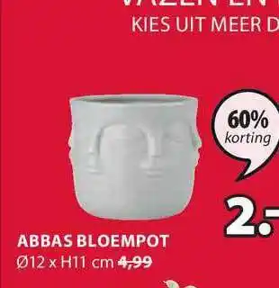 Jysk Abbas Bloempot aanbieding