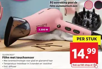 Lidl Silvercrest Foohn met touchsensor aanbieding