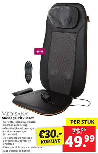 Lidl Medisana Massage-zitkussen aanbieding