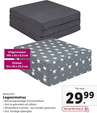 Lidl Meradiso Logeermatras aanbieding